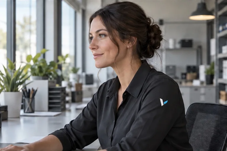 Office team member coordinating work on a desktop